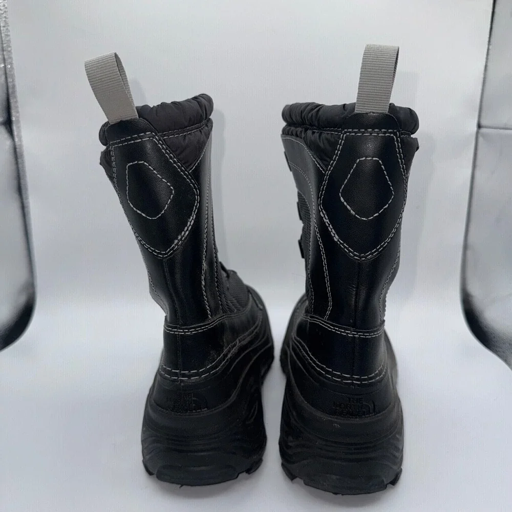 The North Face Youth Alpenglow IV Waterproof Snow Boots Kids 4 Black‎ Insulated